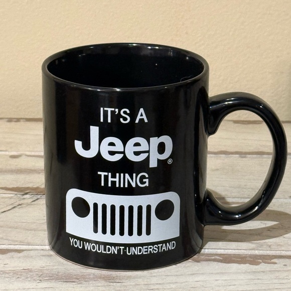 It's a Jeep Thing Black Cup Coffee Mug Tea You Wouldn't Understand - Picture 1 of 8